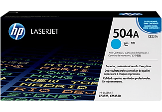 HP 504A ciánkék eredeti LaserJet tonerkazetta (CE251A)