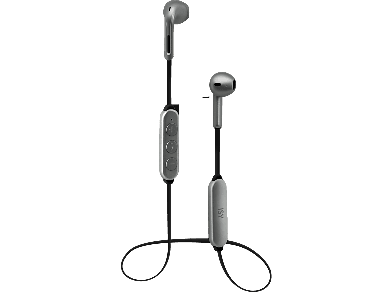 ISY IBH-3700, In-ear Kopfhörer Grau Bluetooth