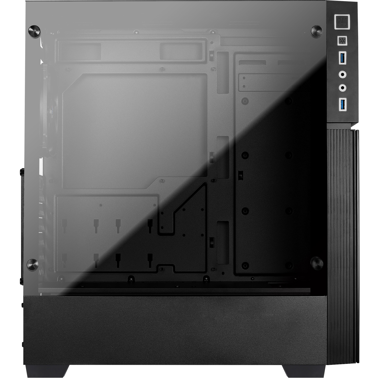 AEROCOOL Playa PC-Gehäuse, Schwarz