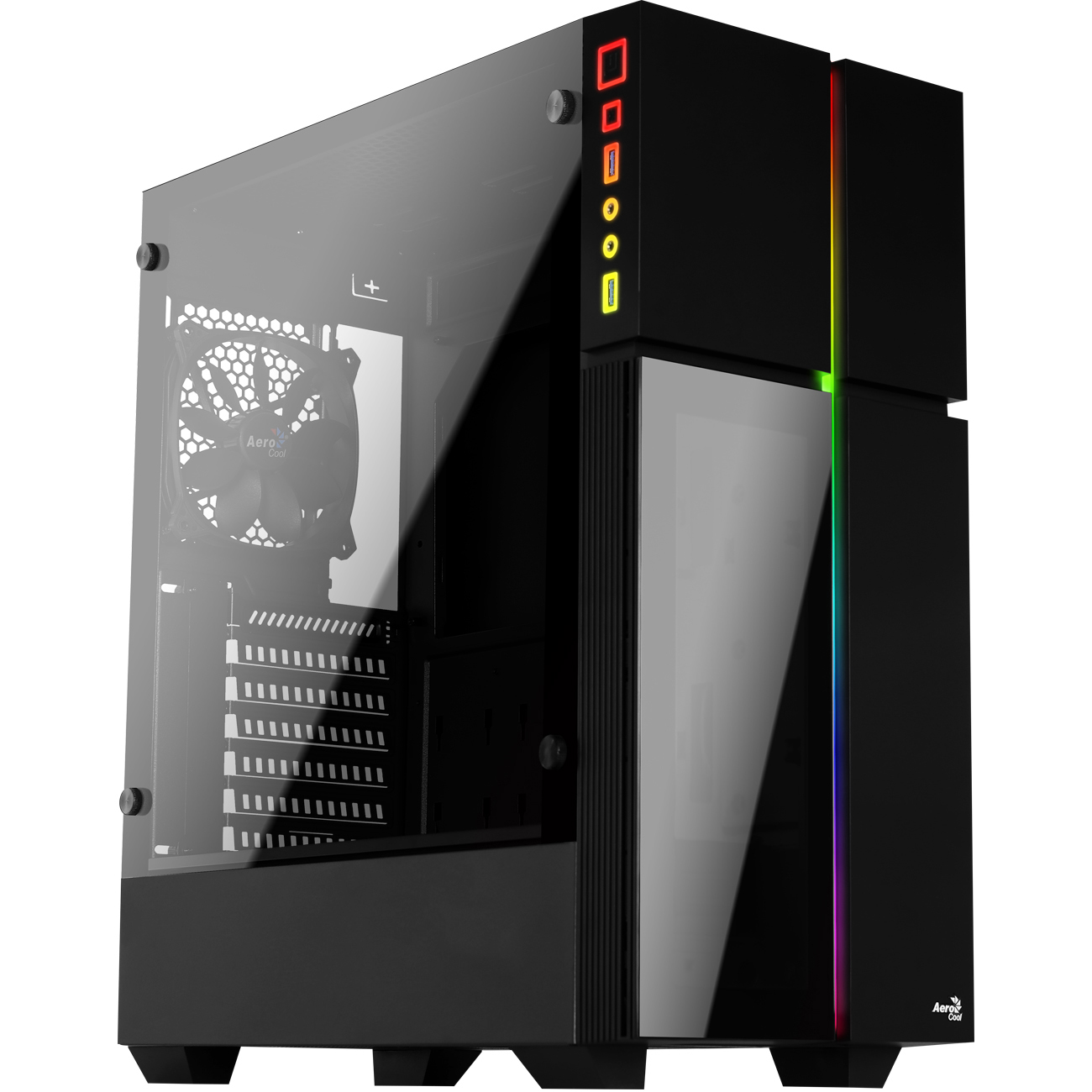 AEROCOOL Playa PC-Gehäuse, Schwarz