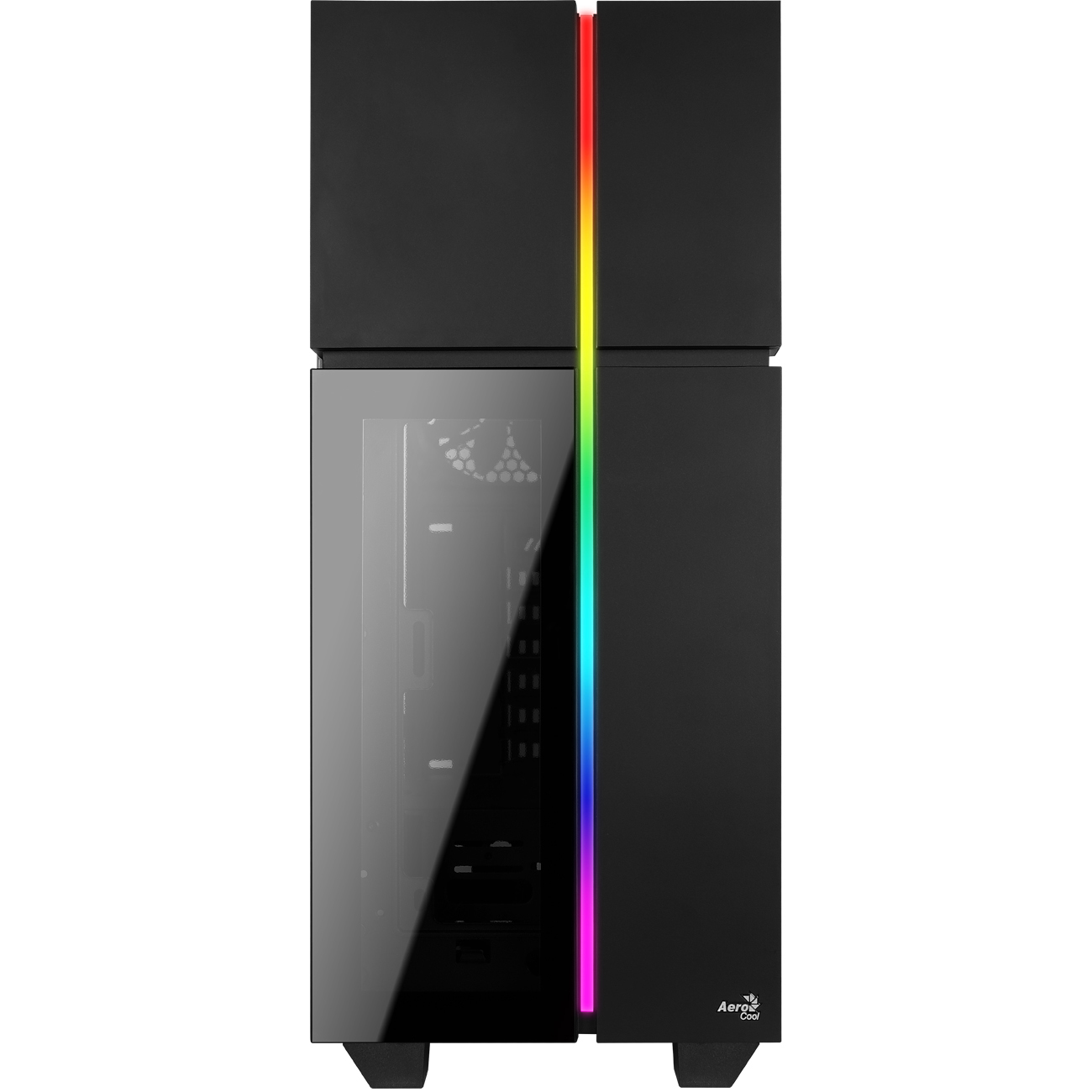 AEROCOOL Playa PC-Gehäuse, Schwarz