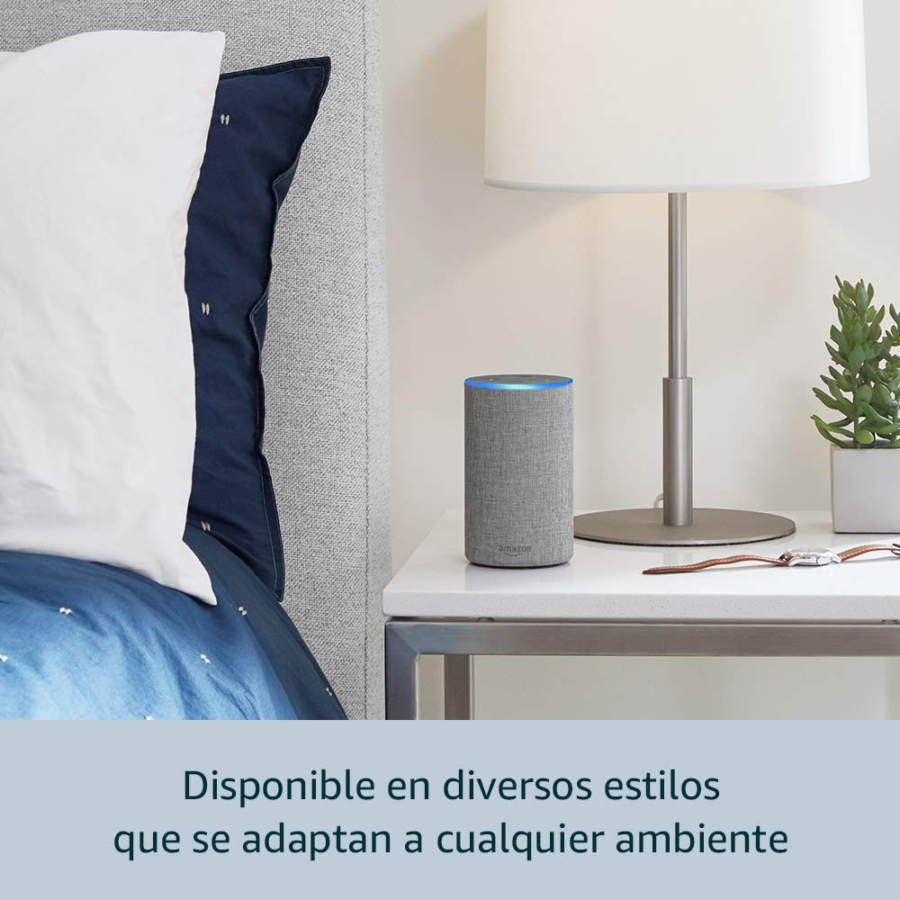 Altavoz inteligente con Alexa - Amazon Echo (2ª Gen), Controlador de Hogar, Gris