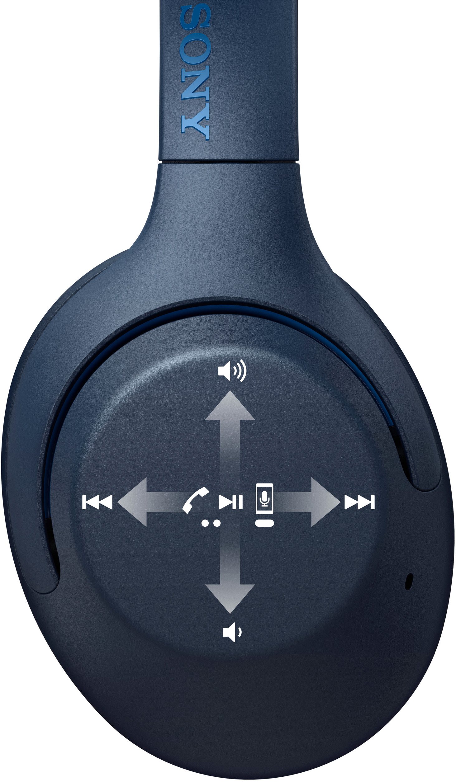 SONY WH-XB900N, Over-ear Kopfhörer Bluetooth Blau