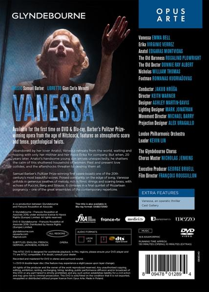 VARIOUS, London Philharmonic Orchestra - Samuel Barber: Vanessa (Glyndebourne)  - (DVD)