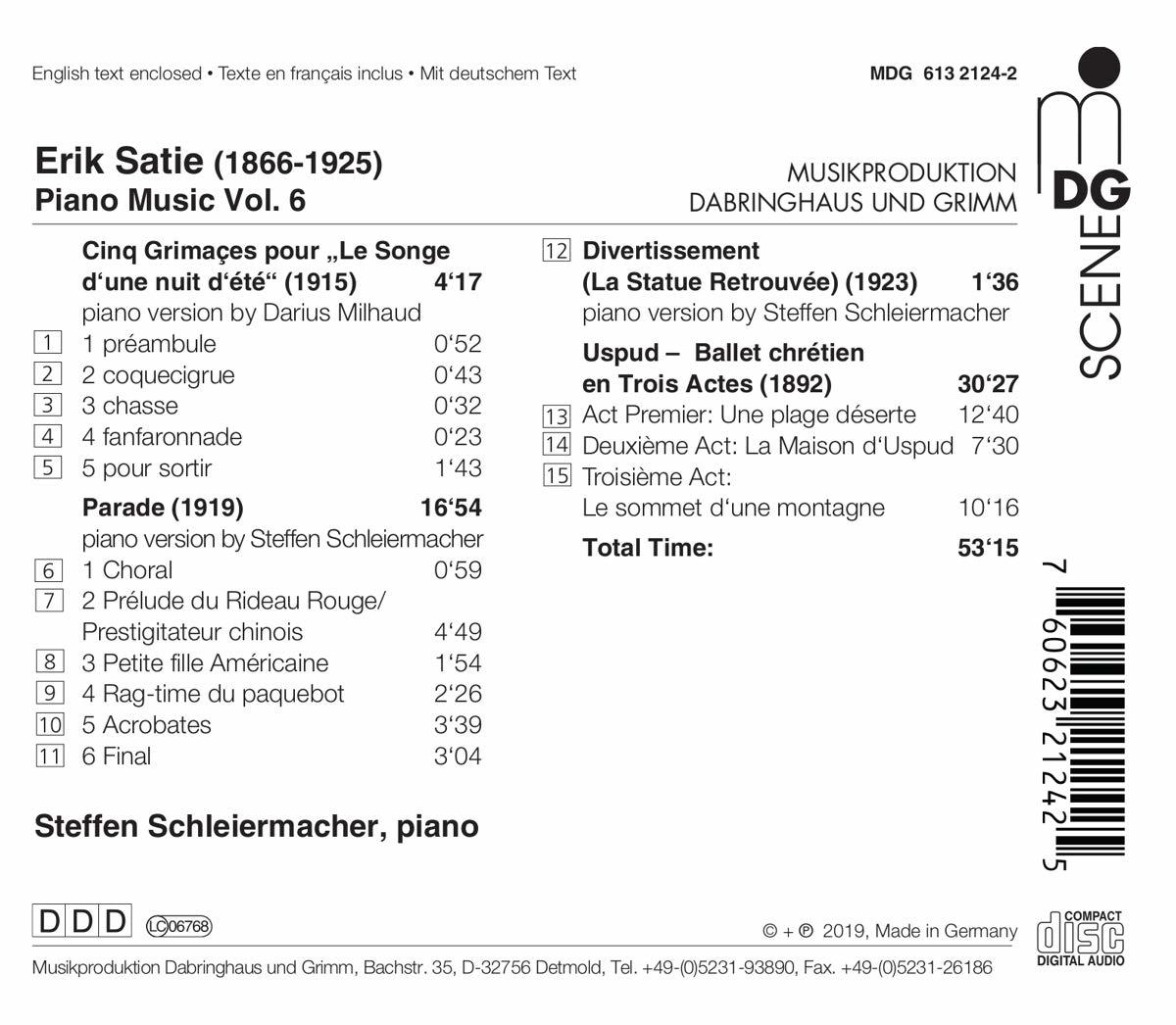Steffen Schleiermacher - Klaviermusik Vol.6  - (CD)