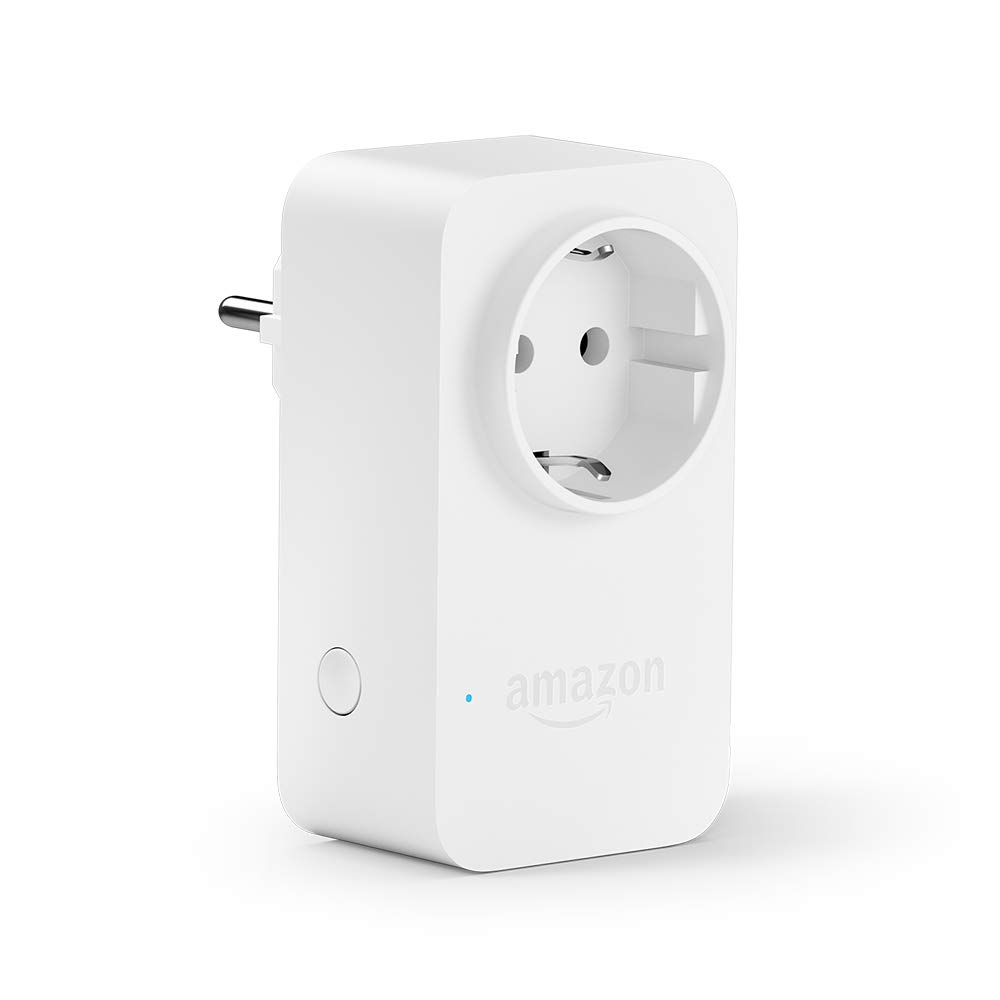Enchufe inteligente - Amazon Smart Plug, Compatible con Alexa, Wi-Fi, Domótica, Blanco