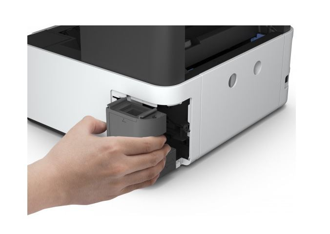 Impresora multifunción - Epson EcoTank ET-M2170, Depósito de tinta, 20 ppm, Wi-Fi, Monocromo, Gris