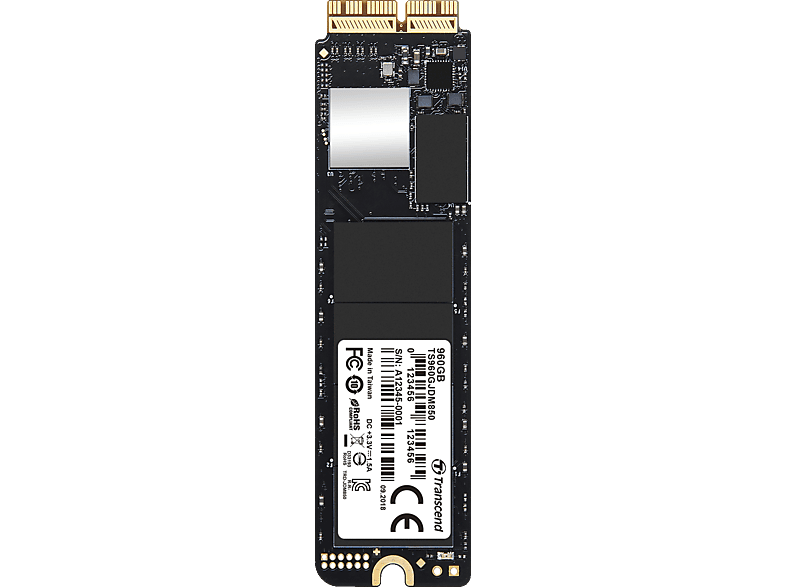 NVMe, TRANSCEND GB via M.2 JetDrive SSD 960 Retail, Festplatte intern 850
