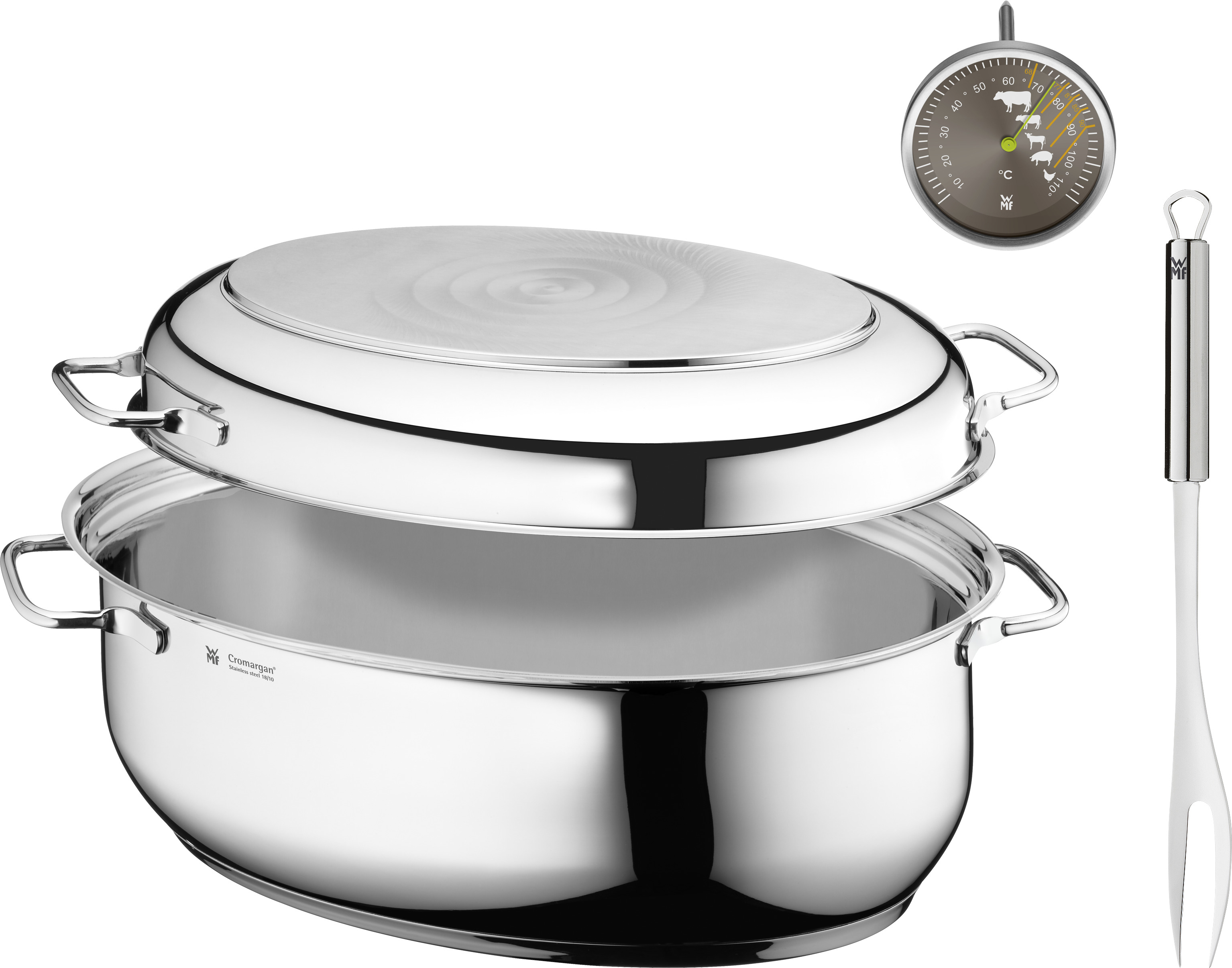 WMF 07.8801.9999 Bräter Cromargan®: Edelstahl Rostfrei 18/10 poliert