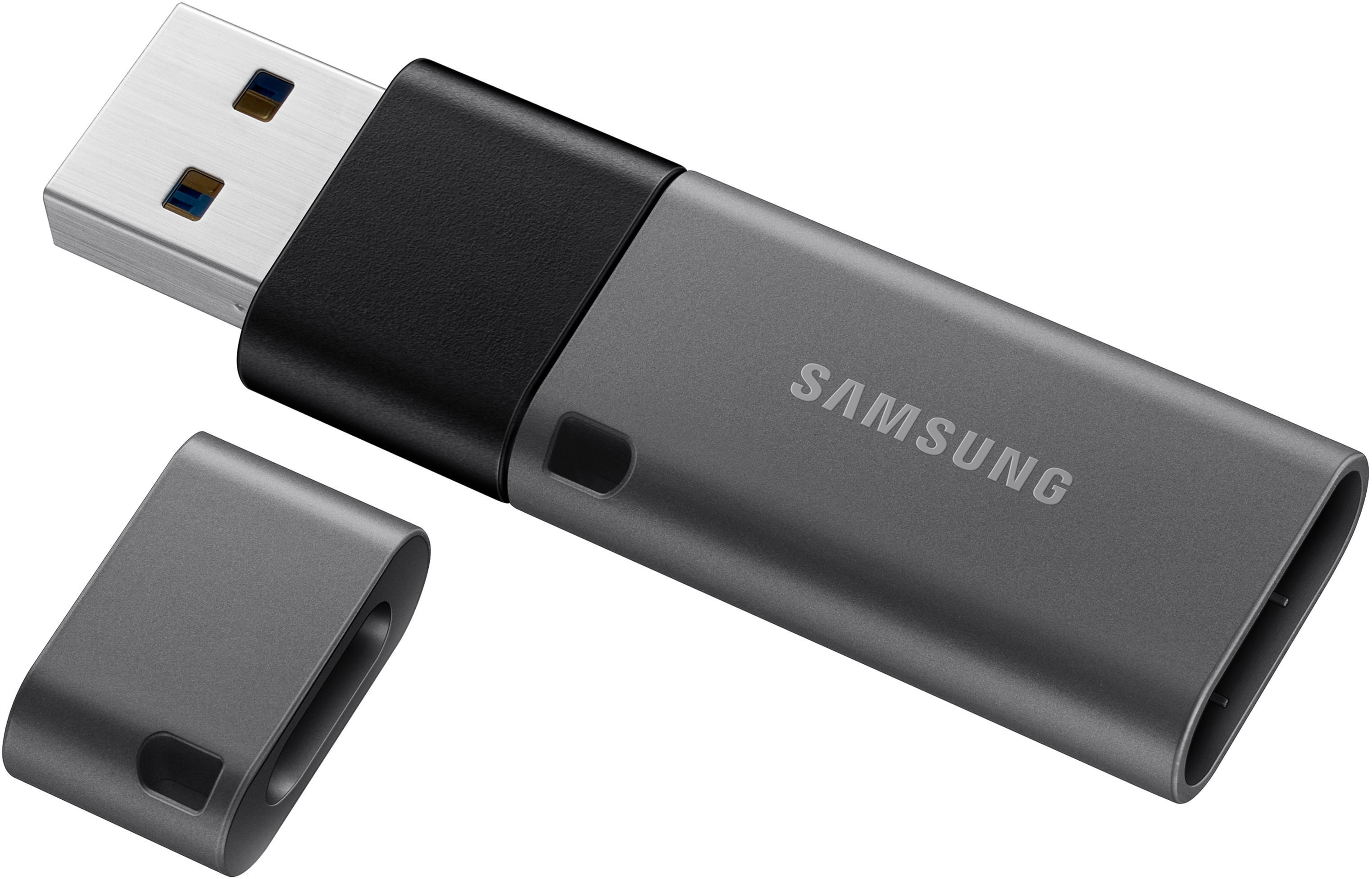 SAMSUNG Flash Drive DUO Plus USB-Stick, 32 GB, 200 MB/s, Silber/Schwarz