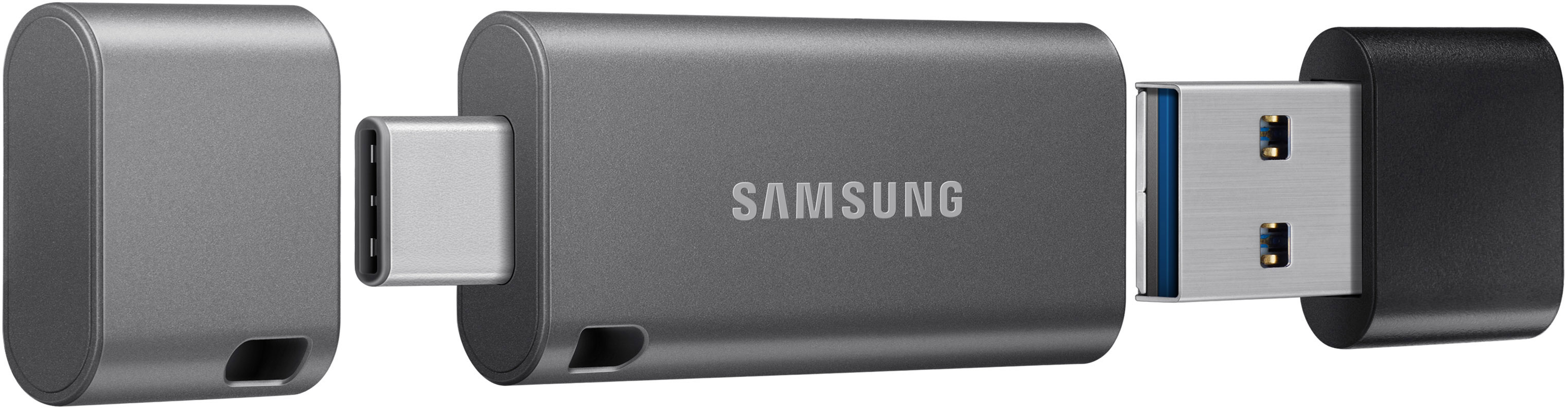 SAMSUNG Flash Drive DUO Plus USB-Stick, 32 GB, 200 MB/s, Silber/Schwarz