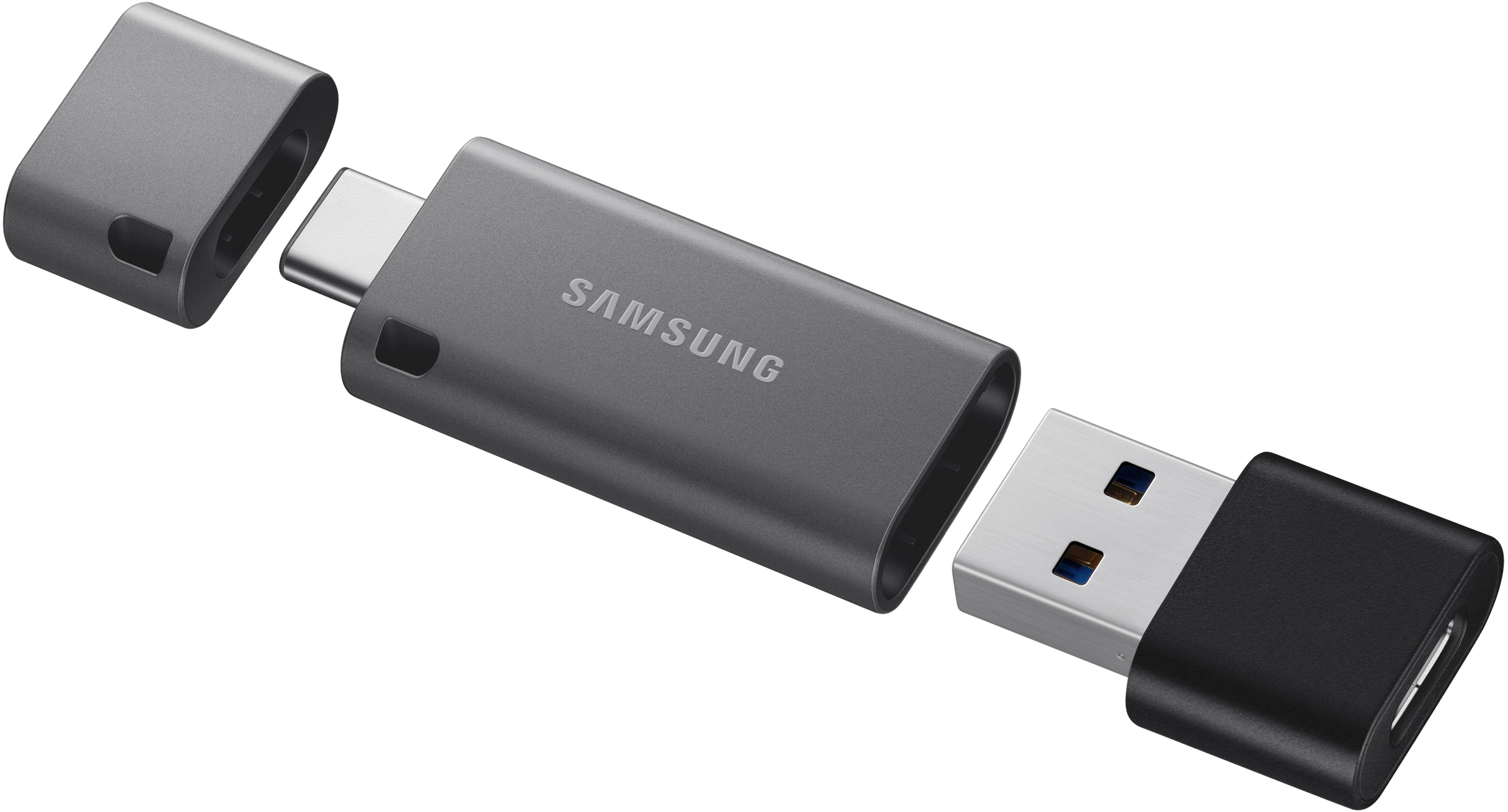 SAMSUNG Flash Drive DUO Plus USB-Stick, 32 GB, 200 MB/s, Silber/Schwarz