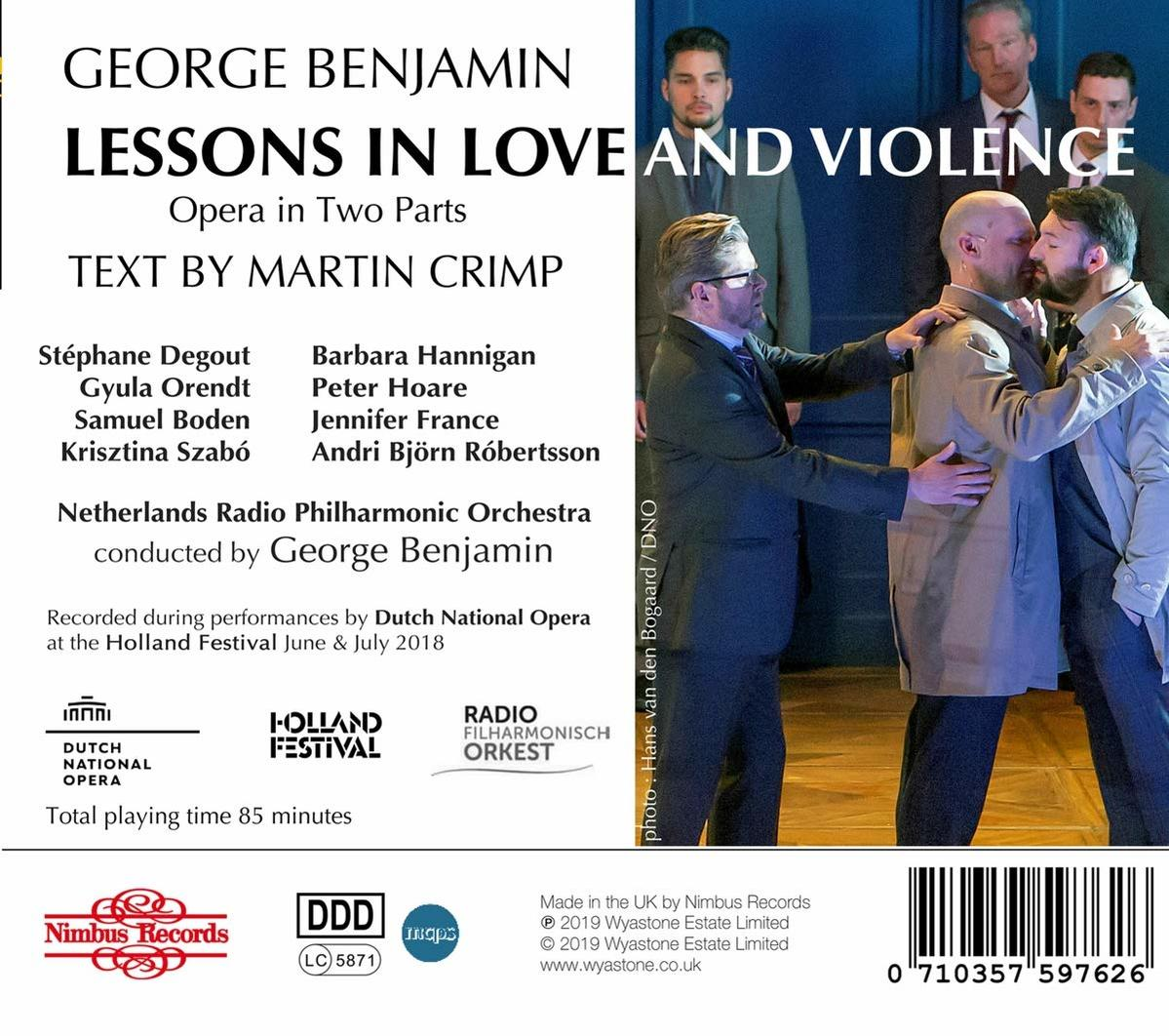 Netherlands Radio Philharmonic Orchestra - Lessons in Love and Violence  - (CD)