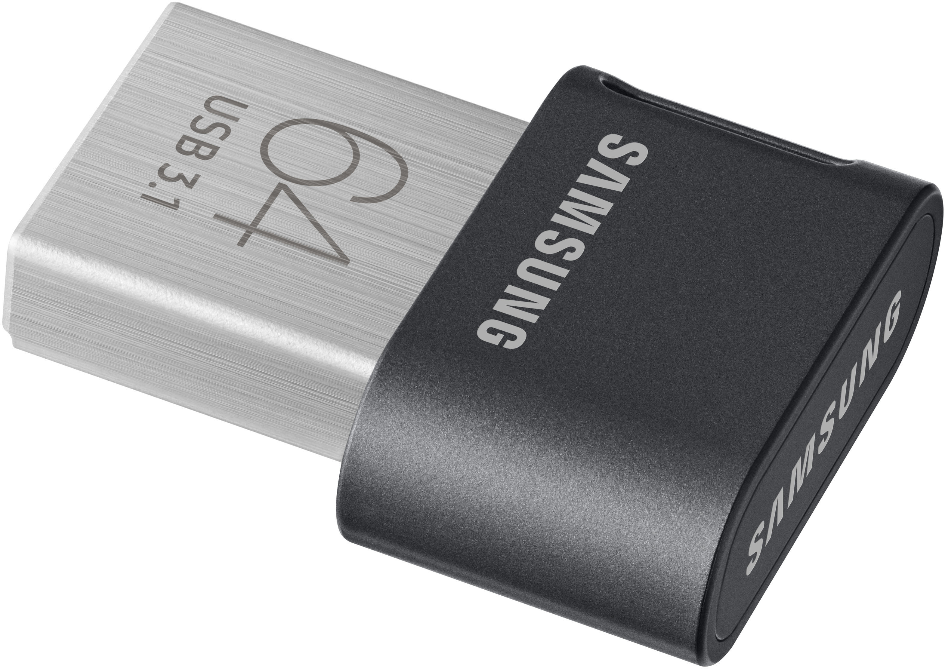 SAMSUNG Flash Drive FIT Plus USB-Stick, 64 GB, 200 MB/s, Schwar/Silber