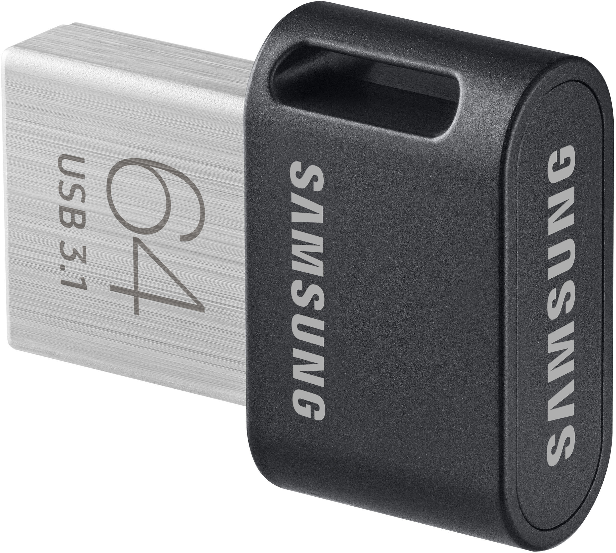 SAMSUNG Flash Drive FIT Plus USB-Stick, 64 GB, 200 MB/s, Schwar/Silber