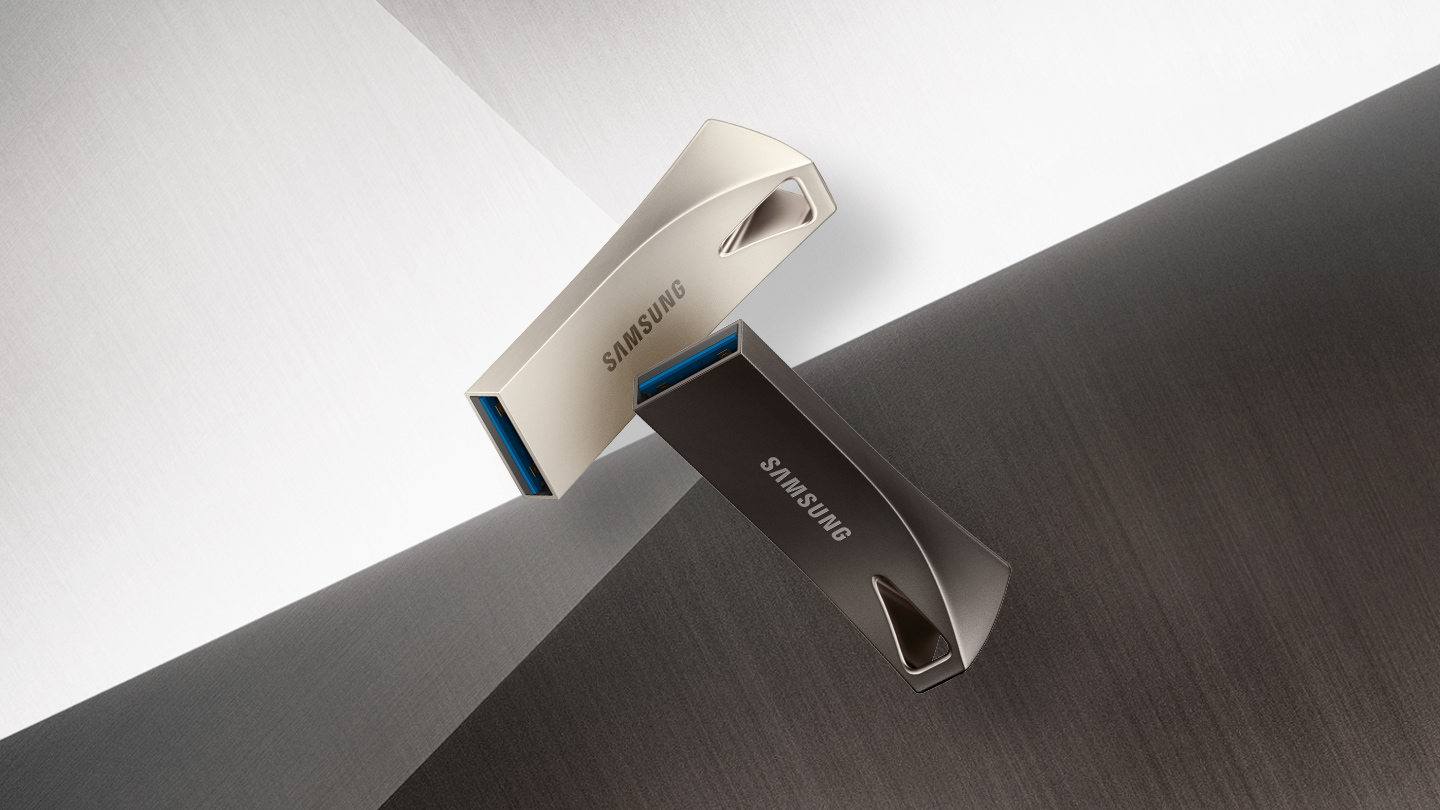 SAMSUNG Flash Drive BAR Plus USB-Stick, 64 GB, 200 MB/s, Champagner Silver