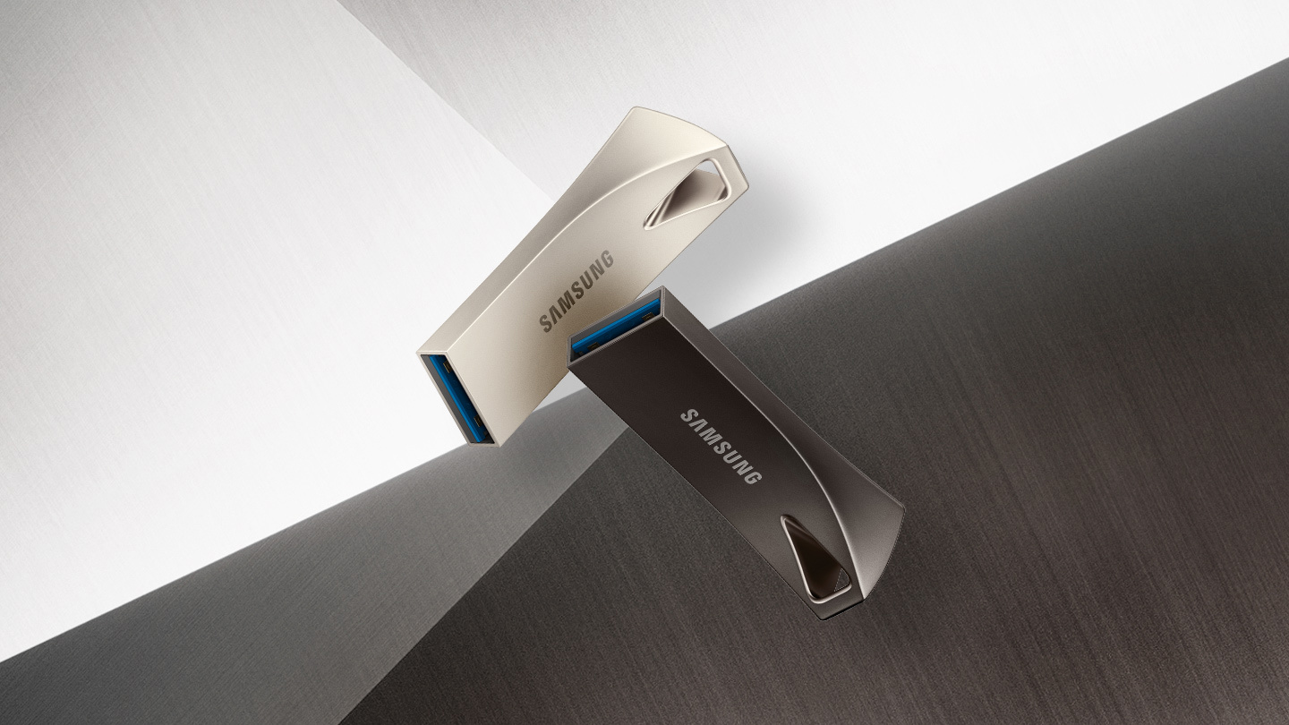 SAMSUNG Flash Drive BAR Plus USB-Stick, 256 GB, 300 MB/s, Titan Grau
