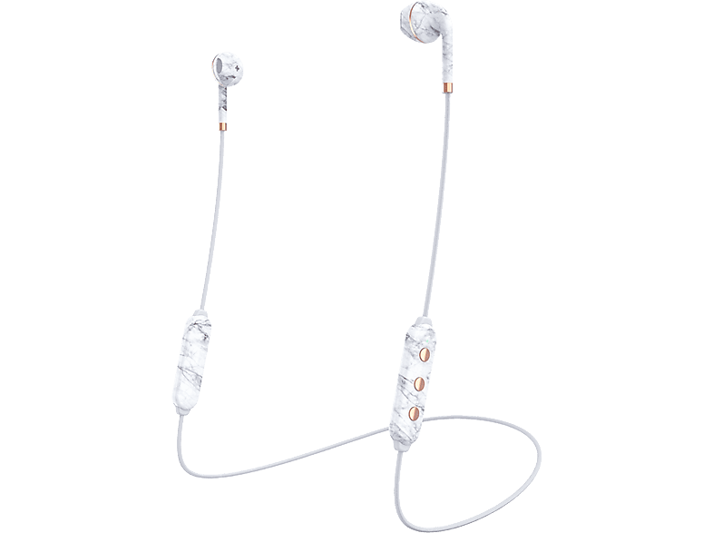 HAPPY PLUGS Draadloze oortjes Wireless II White Marble (7626)
