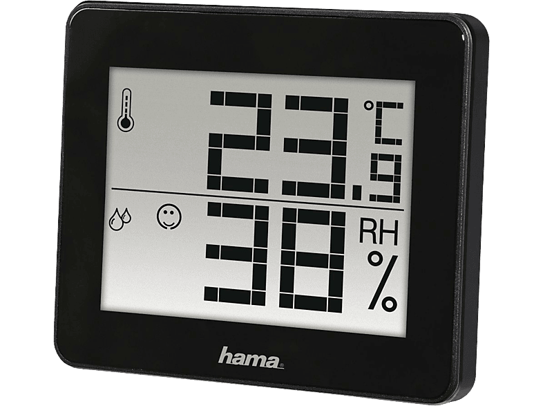 HAMA 186361 Thermo/Hygrometer "TH130", Schwarz online kaufen MediaMarkt