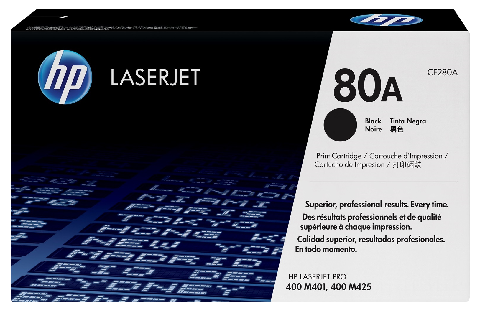 HP 80A fekete eredeti LaserJet tonerkazetta (CF280A)