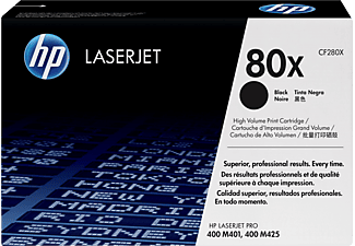 HP 80X fekete nagy kapacitású eredeti LaserJet tonerkazetta (CF280X)