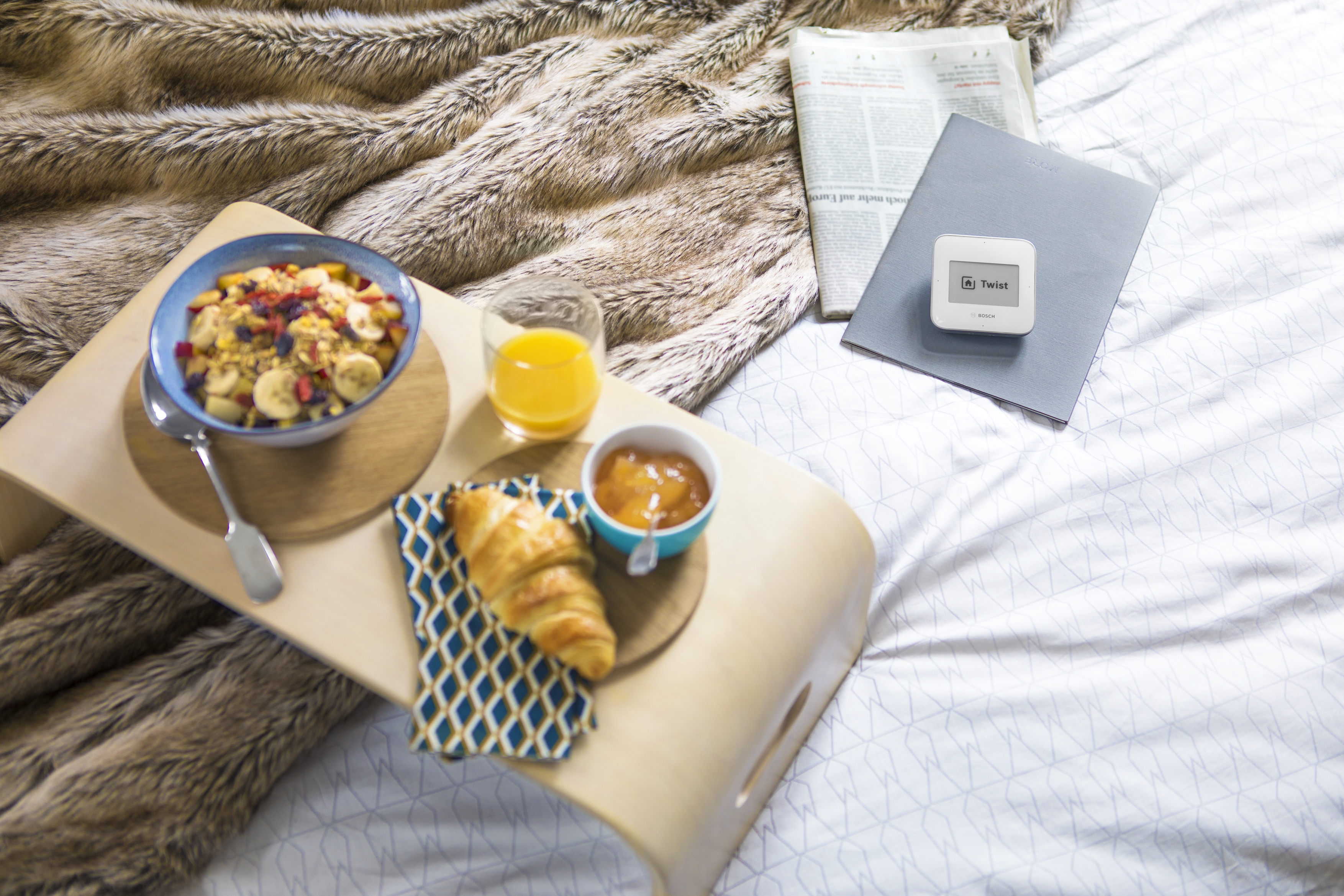 BOSCH Smart Home Twist Smart Home Fernbedienung, Weiß/Silber