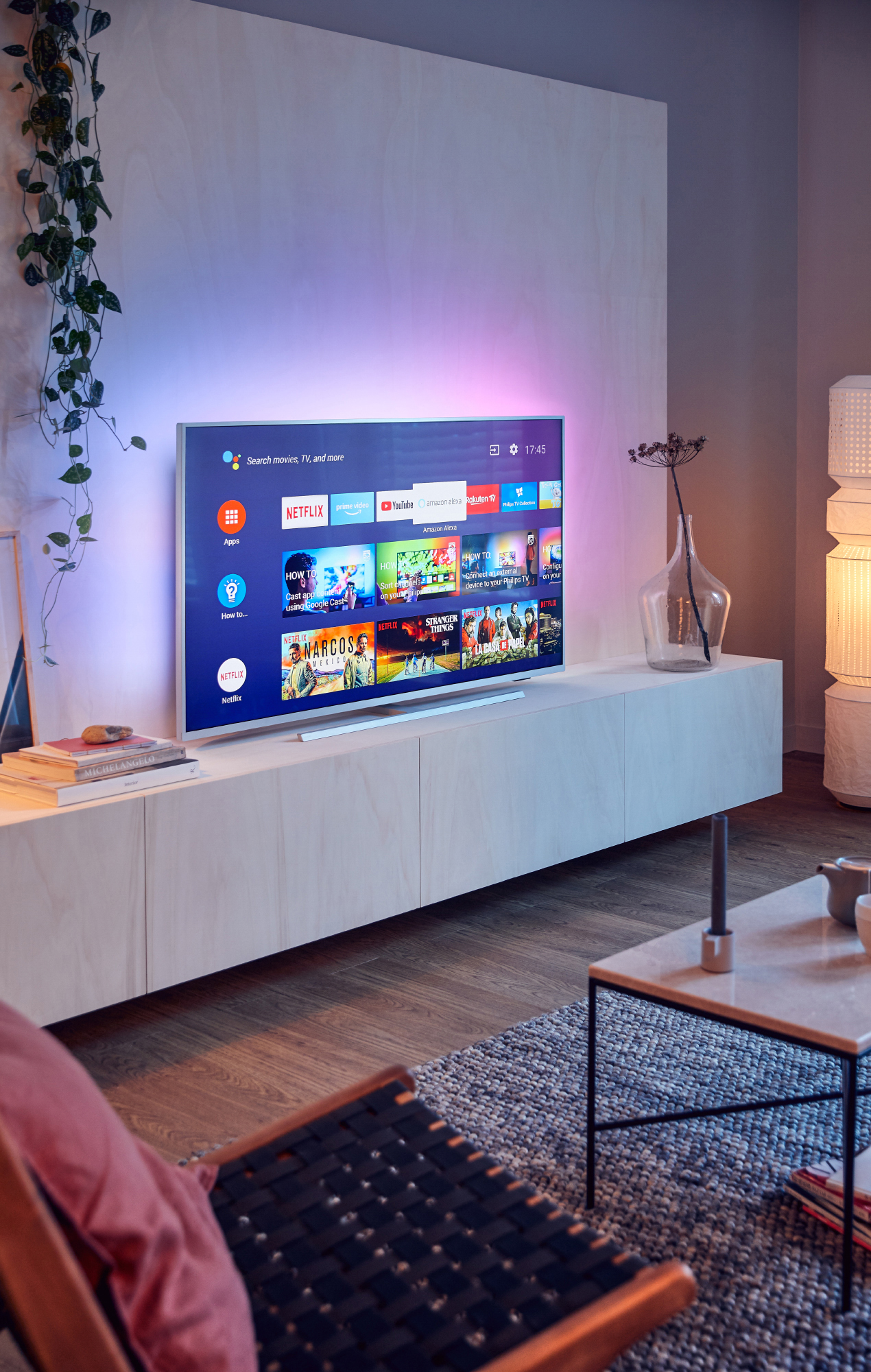 PHILIPS 55 PUS 7354/12 LED TV (Flat, 55 Zoll / 139 cm, UHD 4K, SMART TV, Ambilight, Android™ 9.0 (P))