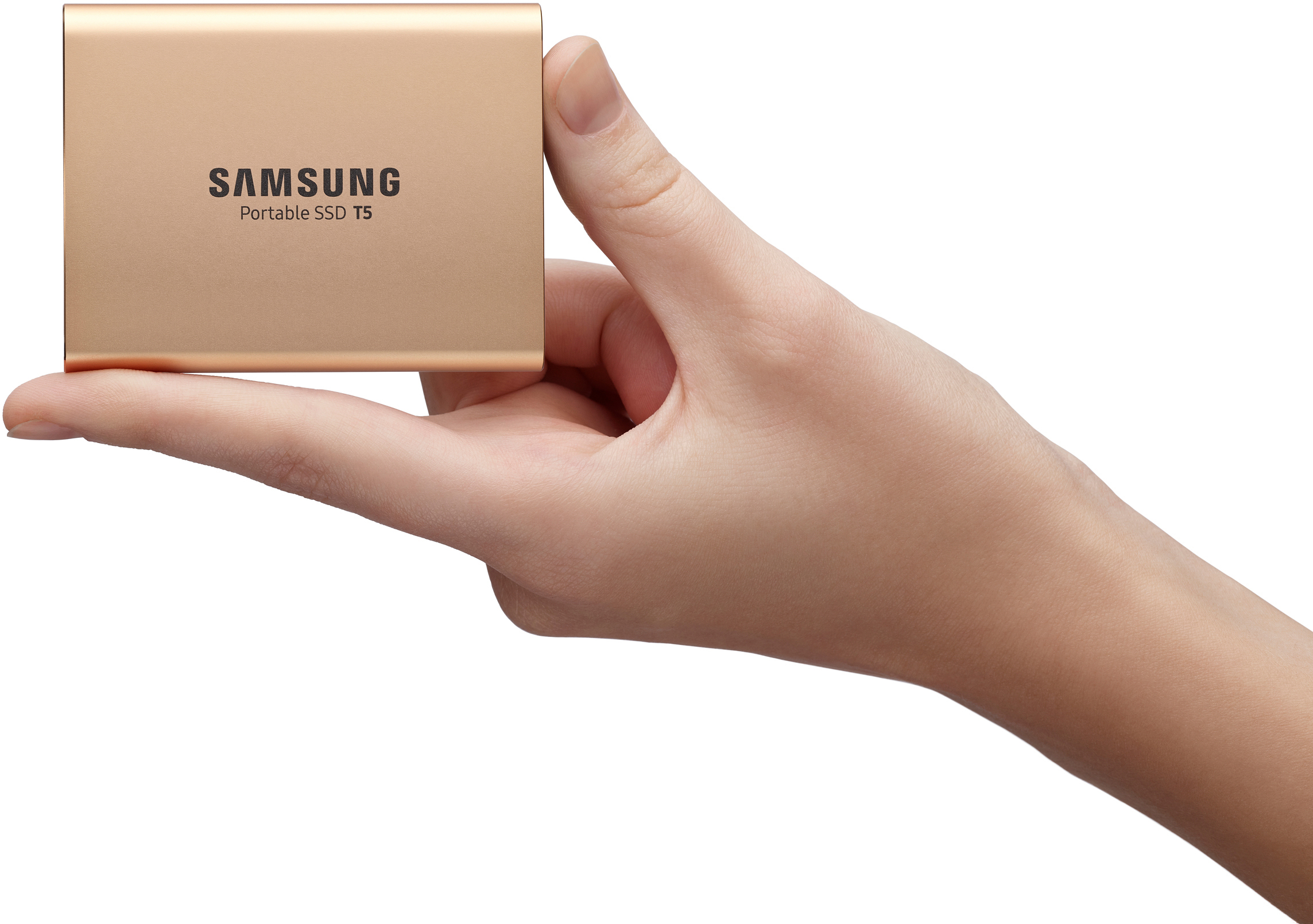 SAMSUNG Portable SSD T5 Festplatte, 500 GB SSD, 2,5 Zoll, extern, Rosegold