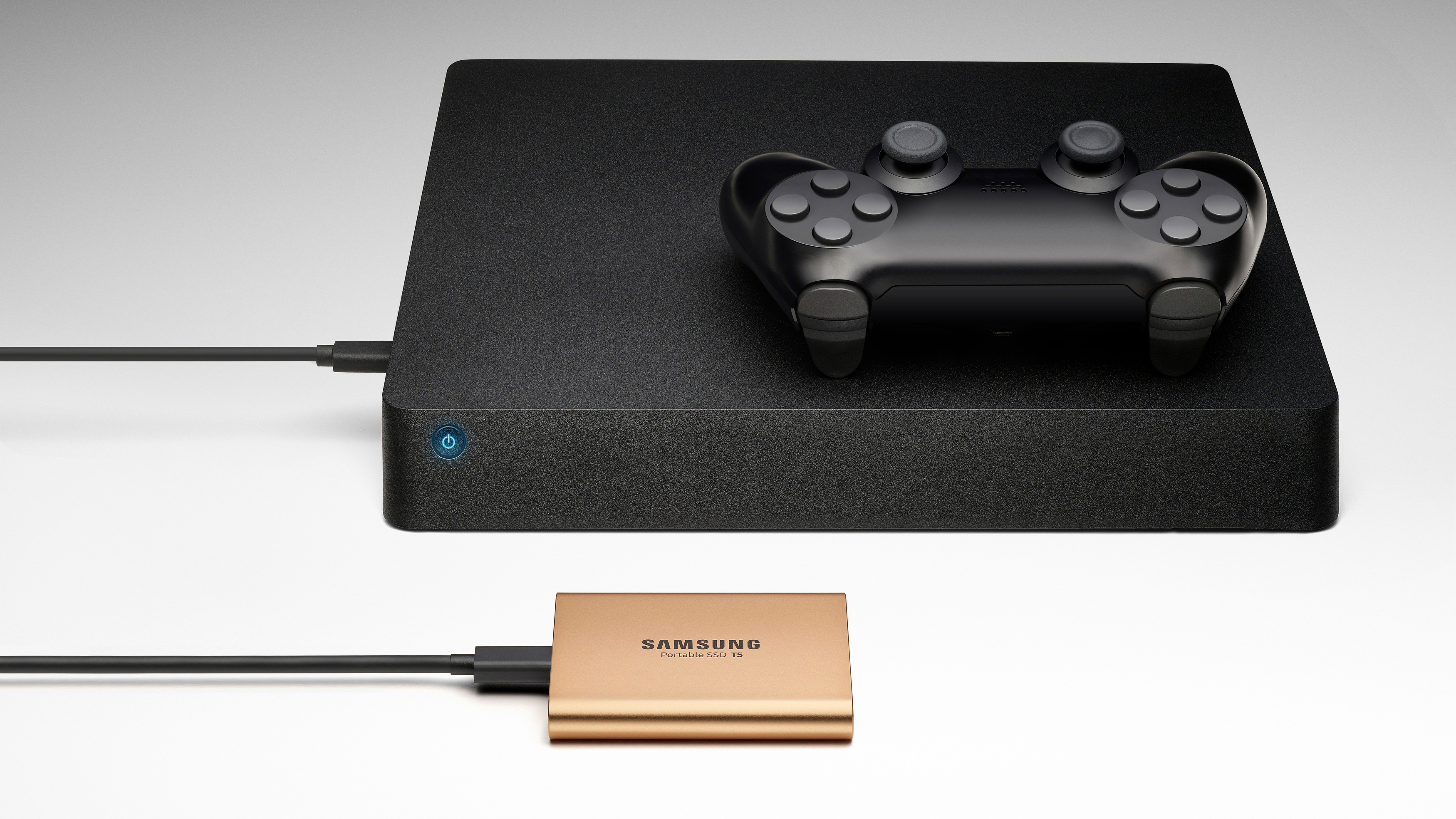 SAMSUNG Portable SSD T5 Festplatte, 500 GB SSD, 2,5 Zoll, extern, Rosegold