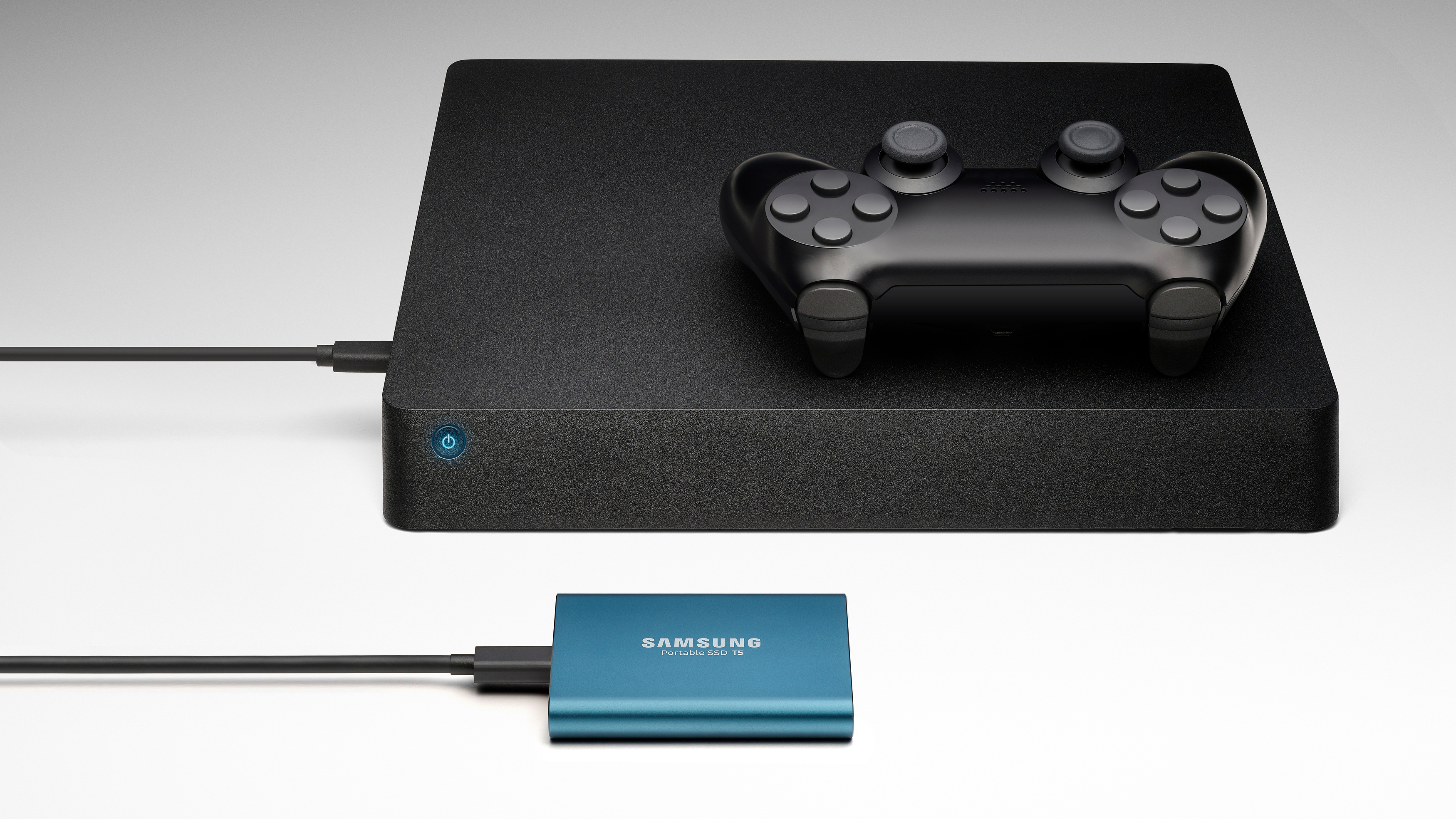 SAMSUNG Portable SSD T5 Festplatte, 500 GB SSD, extern, Blau