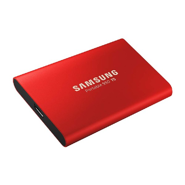 Disco duro externo SSD -  Samsung, MU-PA500R 500 GB, USB Tipo C, 3.1 (3.1 Gen 2), Rojo