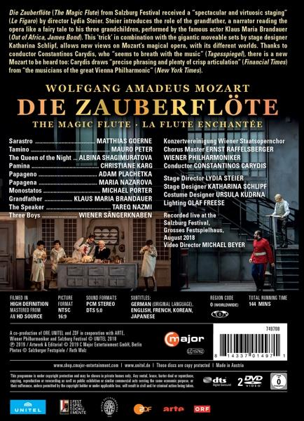 Peter, Konzertvereinigung Shagimuratowa, Albina Wiener Die Philharmonike Wiener VARIOUS, Staatsopernchor, - - Karg, Mauro Goerne, Zauberflöte Matthias Christiane (DVD)