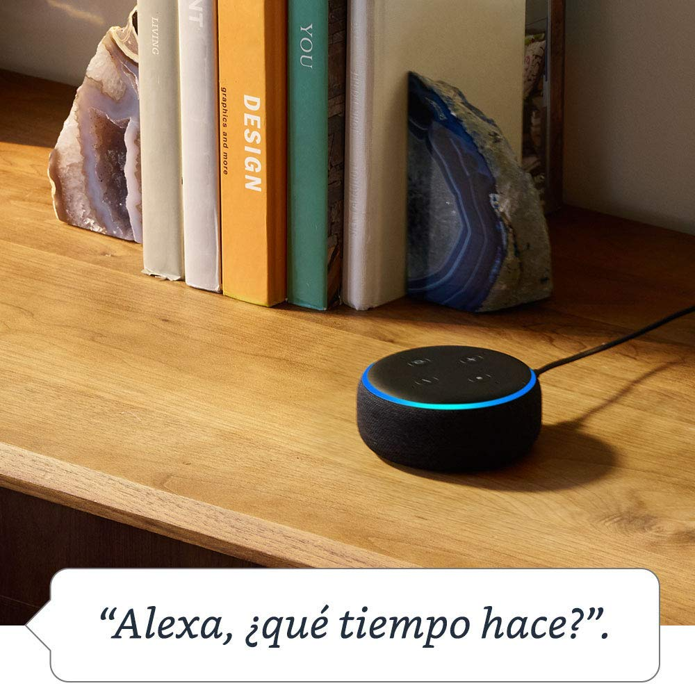 Altavoz inteligente con Alexa - Amazon Echo Dot (3ª Gen), Controlador de Hogar, Antracita