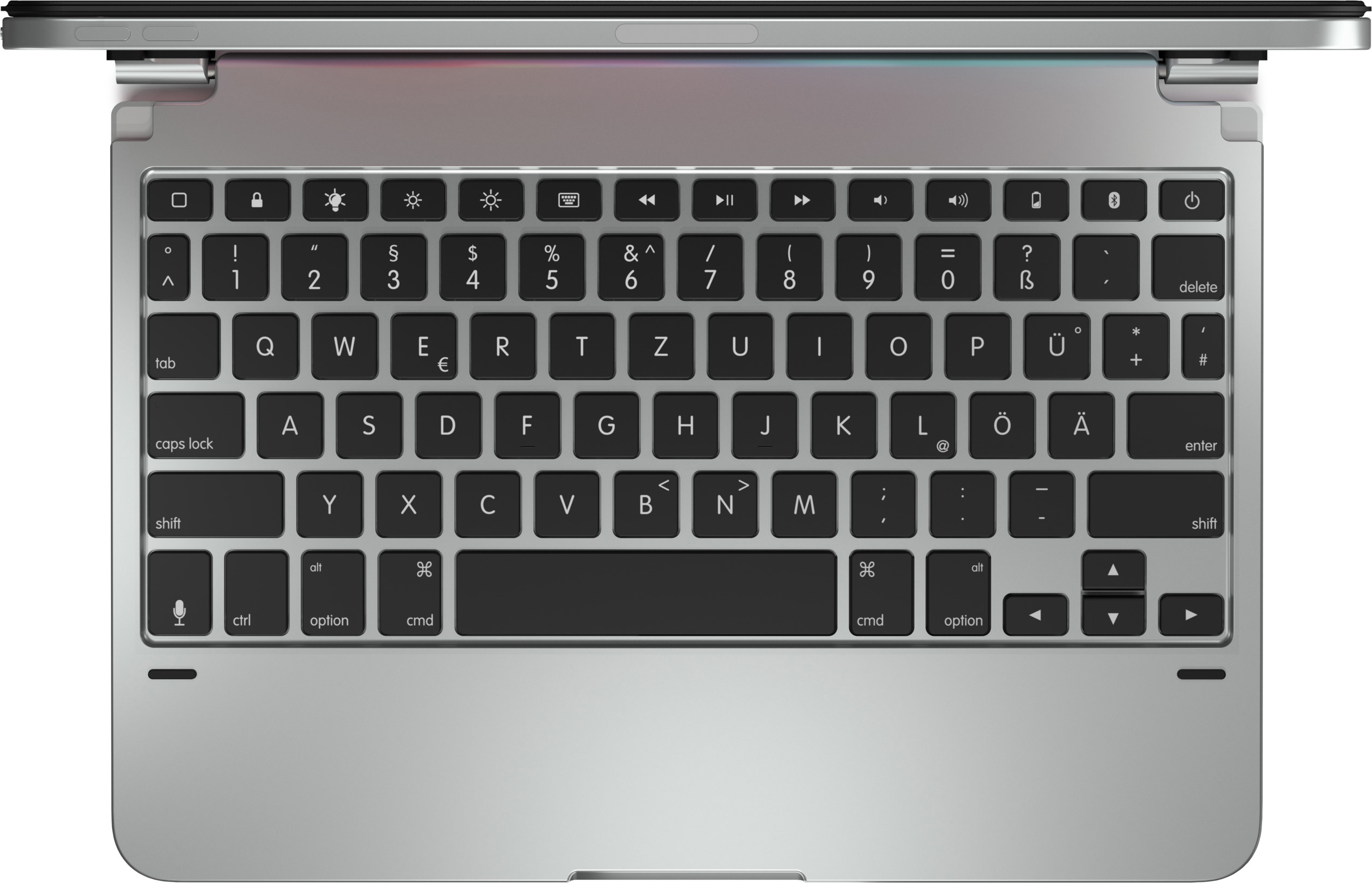 BRYDGE 11 Pro - Bluetooth Tastatur für das iPad Pro 11" (1., 2., 3. Generation) Tastatur Silber