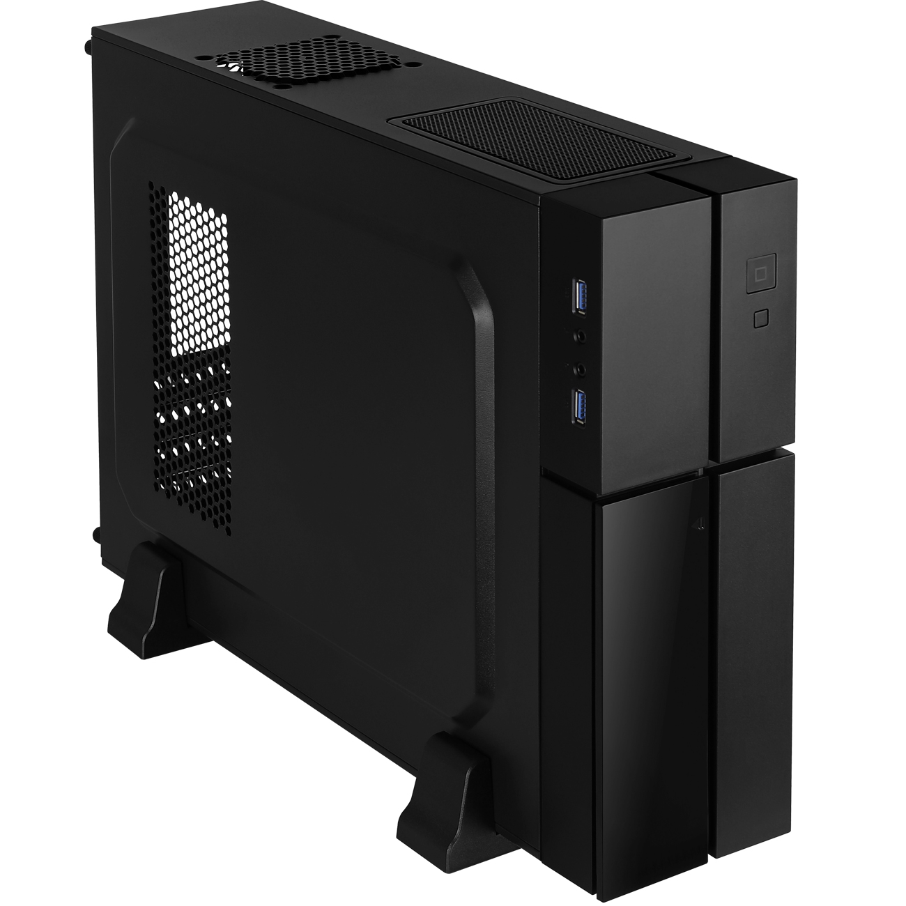 AEROCOOL Playa Slim PC-Gehäuse, Schwarz