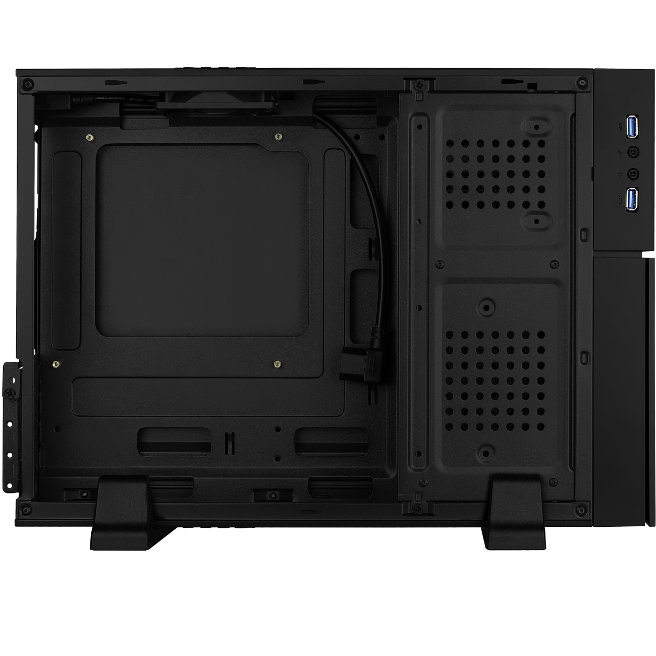 AEROCOOL Playa Slim PC-Gehäuse, Schwarz