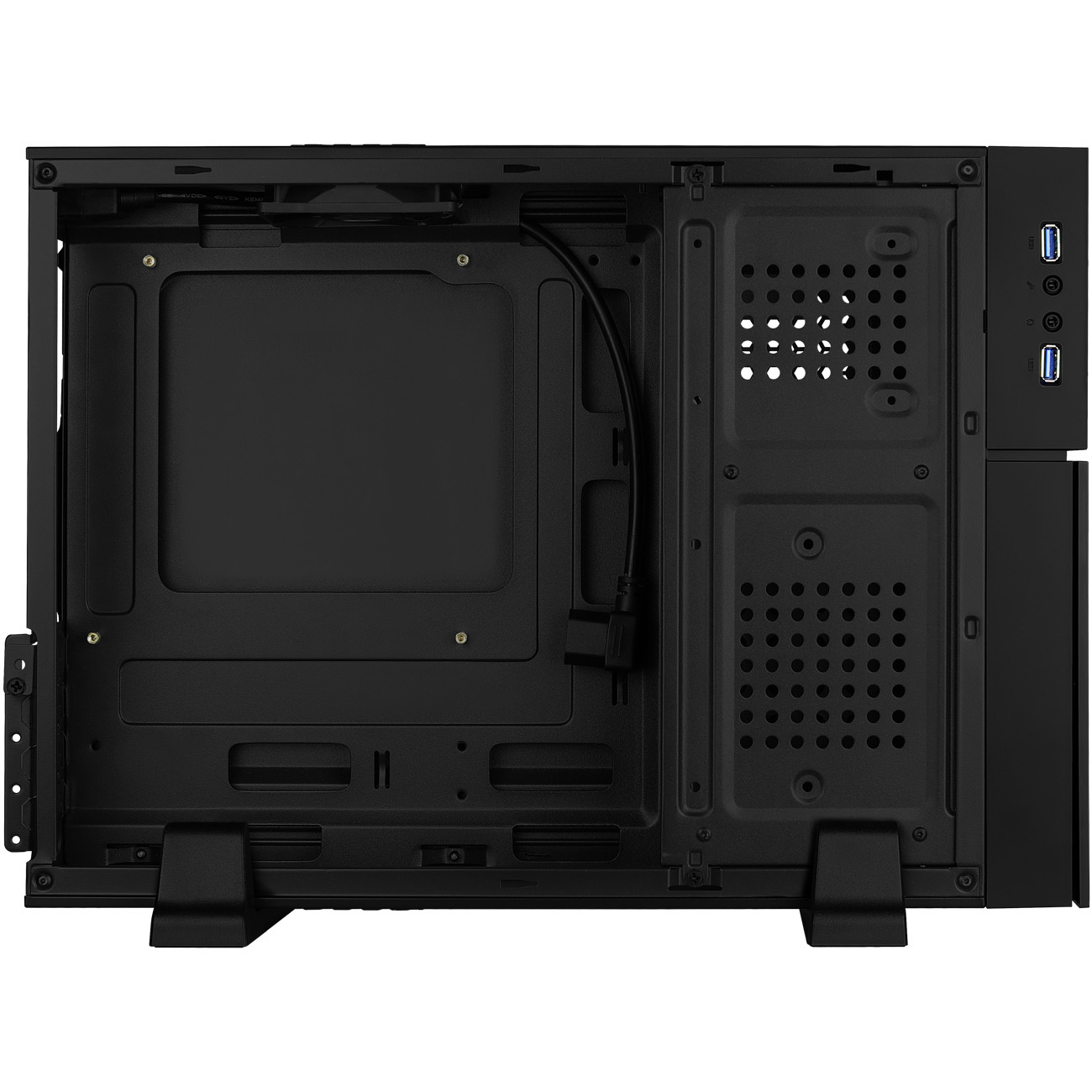 AEROCOOL Playa Slim PC-Gehäuse, Schwarz