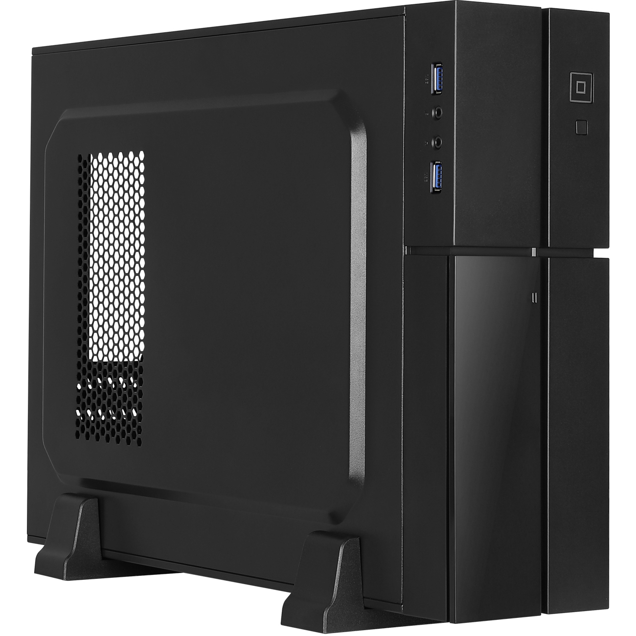 AEROCOOL Playa Slim PC-Gehäuse, Schwarz