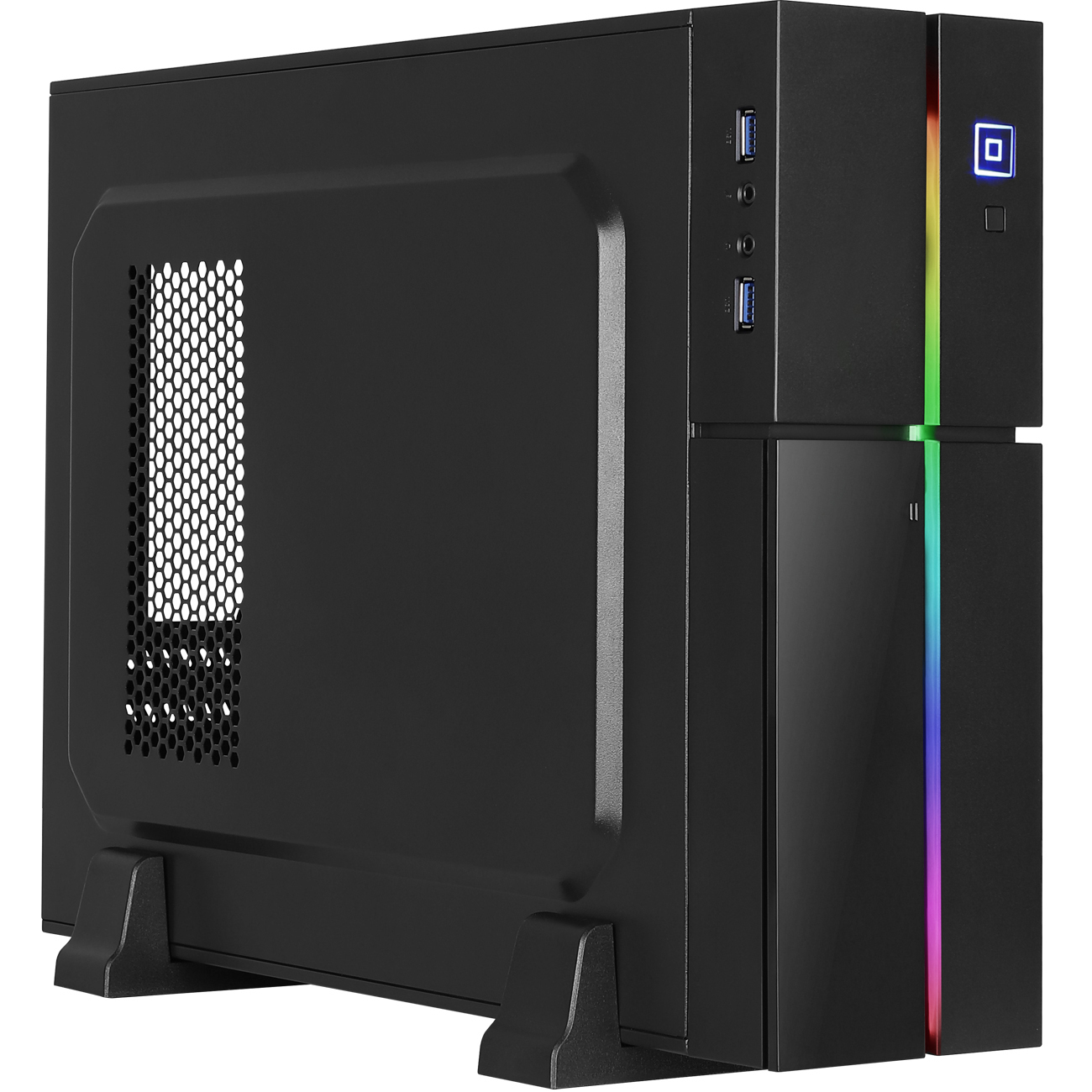 AEROCOOL Playa Slim PC-Gehäuse, Schwarz