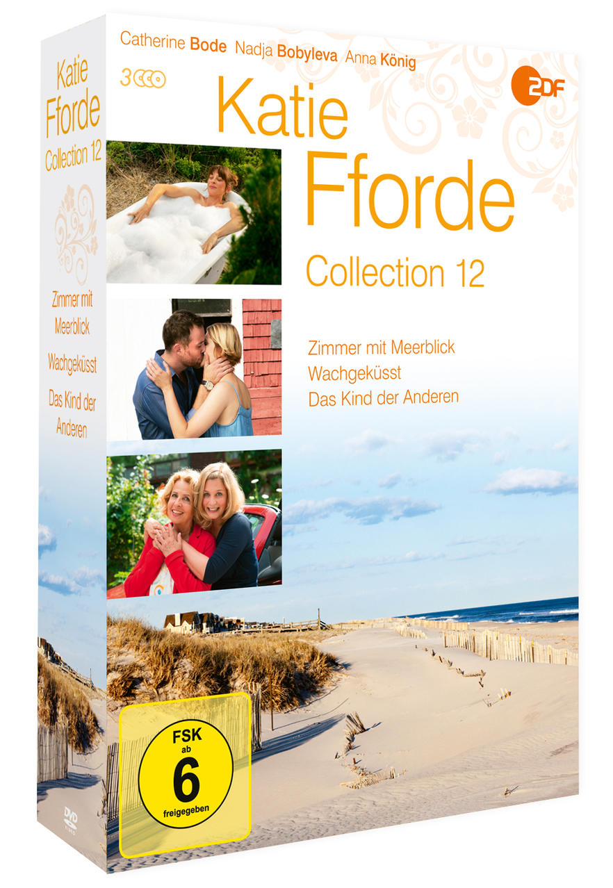 DVD-Box-Set mit Fotos von Frauen und einer Strandszene. Text auf Deutsch.
