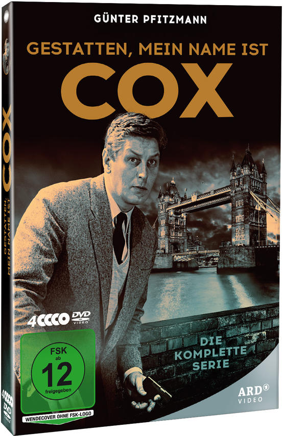 DVD-Box-Cover mit einem Mann in einem grauen Mantel und einer Brücke im Hintergrund.
