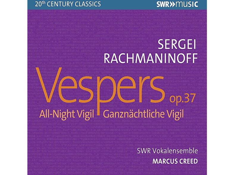 Swr Vokalensemble - Vespers op.37 - (CD)