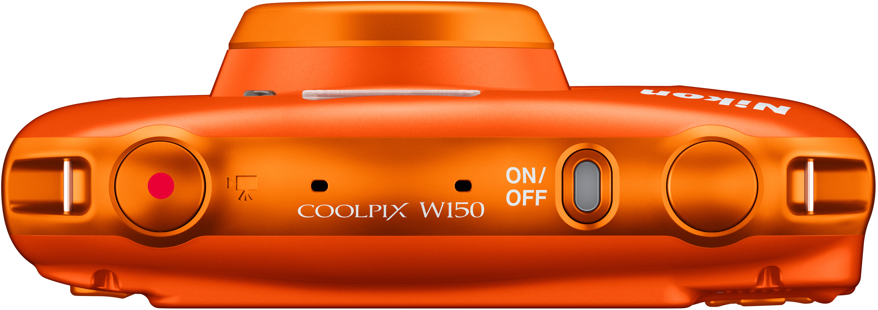 NIKON W 150 Digitalkamera Orange, 3 fach opt. Zoom, LCD-TFT