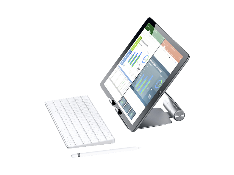 SATECHI R1 Aluminum Tablet-Halterung, faltbar, Grau — Foto 4 von 5