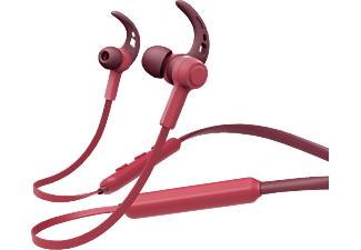 HAMA Neckband BT - Bluetooth Kopfhörer mit Nackenbügel (In-ear, Chili-Pfeffer/Granat)