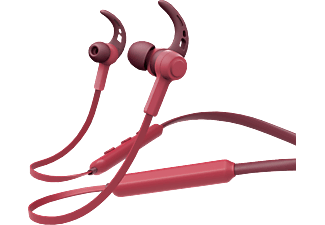 HAMA Neckband BT - Cuffie Bluetooth con archetto da collo (In-ear, Pepe di peperoncino rosso/Granato)