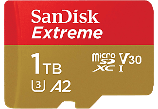 SANDISK Micro-SDXC 1TB - Speicherkarte  (1 TB, 160 MB/s, Rot/Gold)