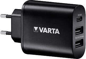 VARTA Fali töltő 2 db USB A és 1 db USB Type C csatlakozóval (57598)