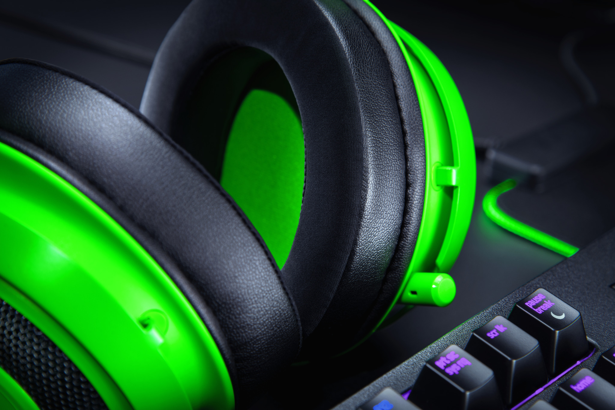 RAZER Kraken, Over-ear Headset Grün
