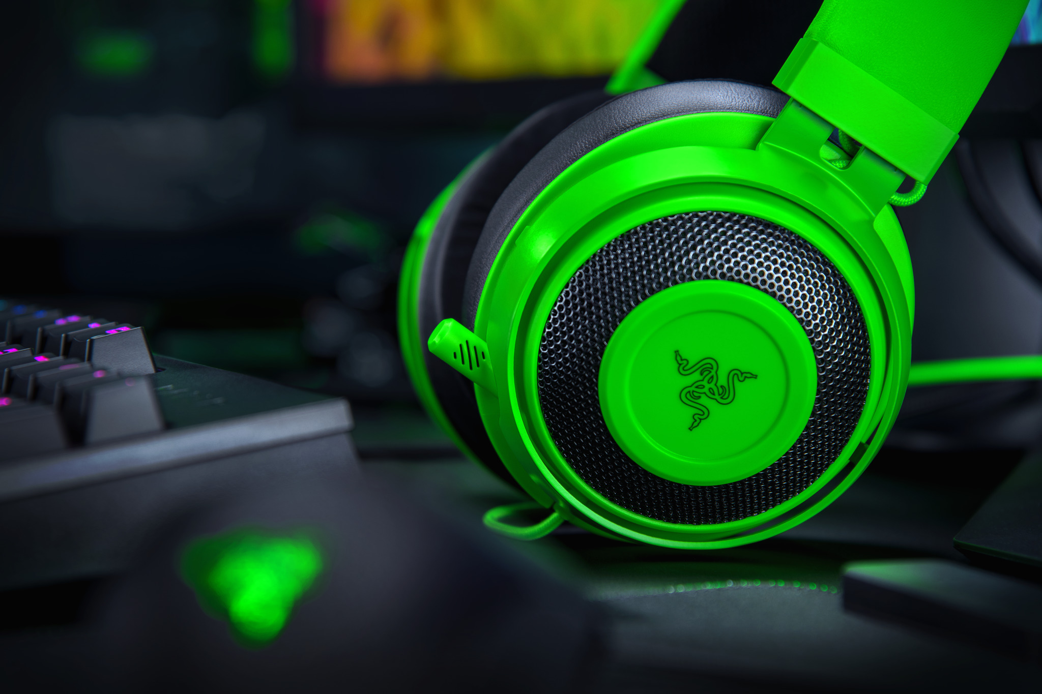 RAZER Kraken, Over-ear Headset Grün